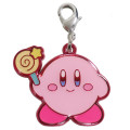 Japan Kirby Metal Charm Key Chain - Lolipop - 1