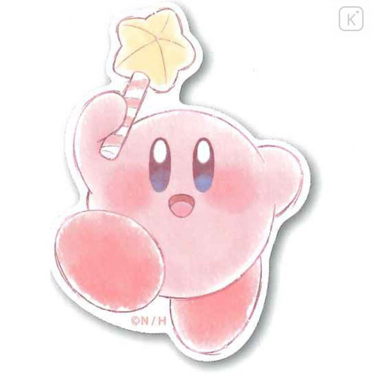 Japan Kirby Big Sticker - Star - 1