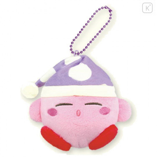 Japan Kirby Charm Key Chain Plush - Sleep - 1