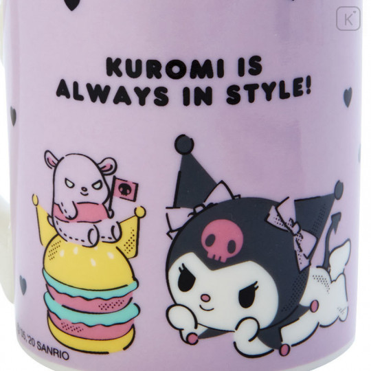 Japan Sanrio Mug - Kuromi & Fast Food - 5