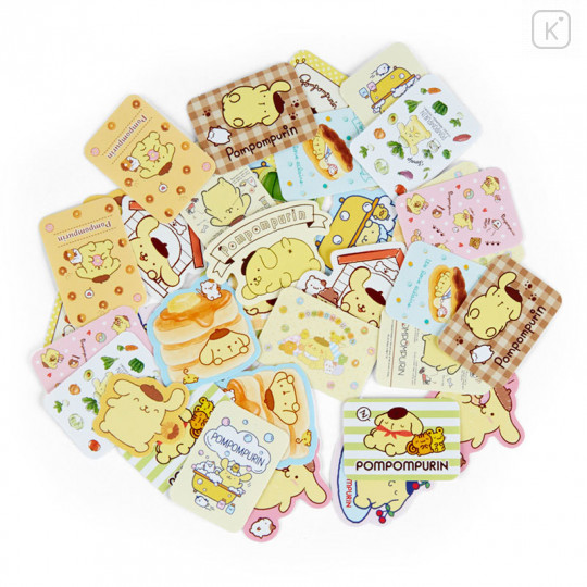 Japan Sanrio Stickers with Mini Paper Bag - Pompompurin - 2
