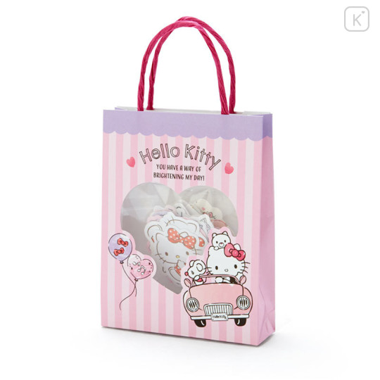 Japan Sanrio Stickers with Mini Paper Bag - Hello Kitty - 1