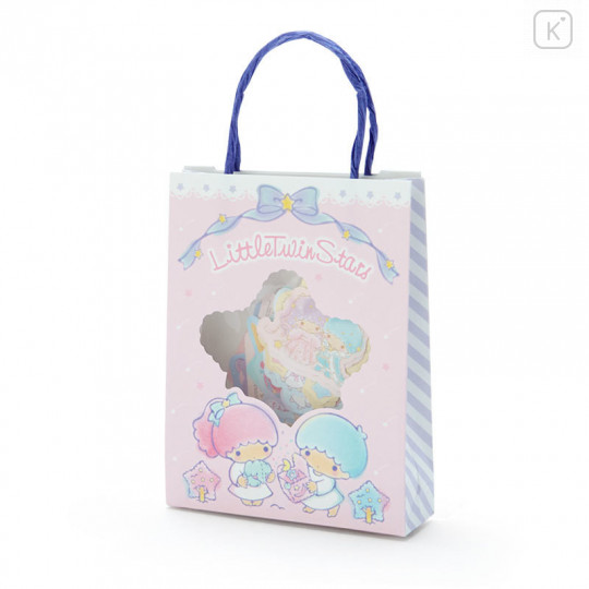 Japan Sanrio Stickers with Mini Paper Bag - Little Twin Stars - 1