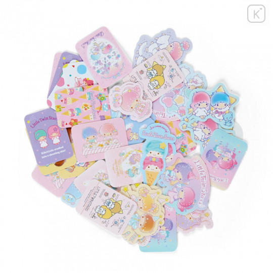 Japan Sanrio Stickers with Mini Paper Bag - Little Twin Stars - 2