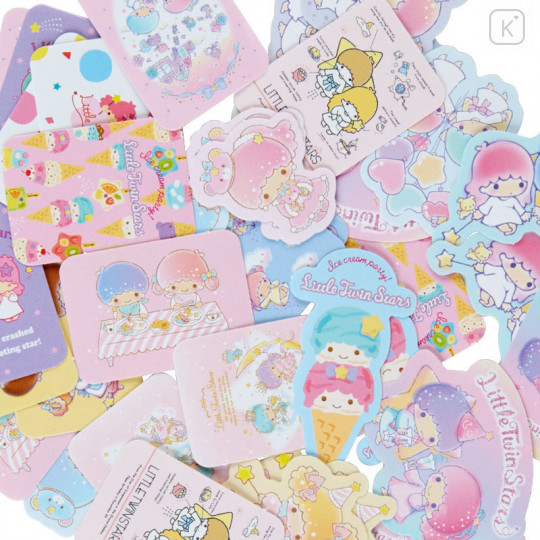 Japan Sanrio Stickers with Mini Paper Bag - Little Twin Stars - 4
