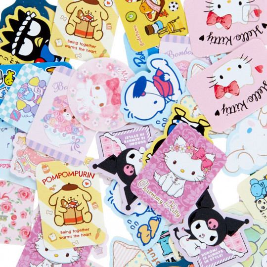 Japan Sanrio Stickers with Mini Paper Bag - Sanrio Family - 4