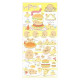 Japan San-X Sumikko Gurashi Bubble Seal Sticker - Yellow Shrimp