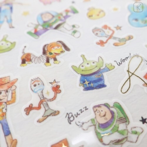 Japan Disney Fluffy Sketch Stickers - Toy Story - 2