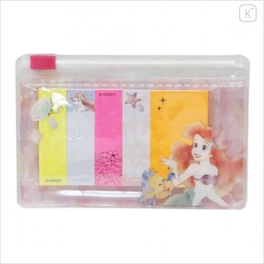 Japan Disney Sticky Notes with Mini Folder - Ariel - 1