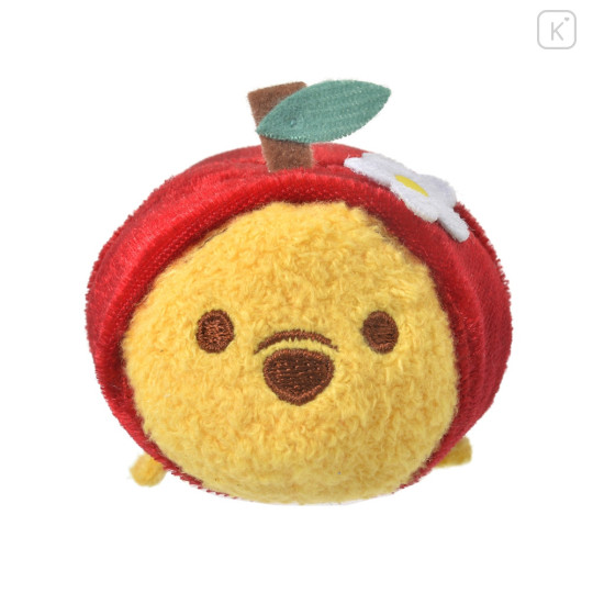 Japan Disney Store Tsum Tsum Mini Plush (S) - Pooh × Apple - 2