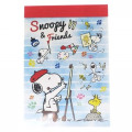 Japan Peanuts Mini Notepad - Snoopy & Friends Painting - 1