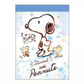 Japan Peanuts Mini Notepad - Snoopy Snow - 1