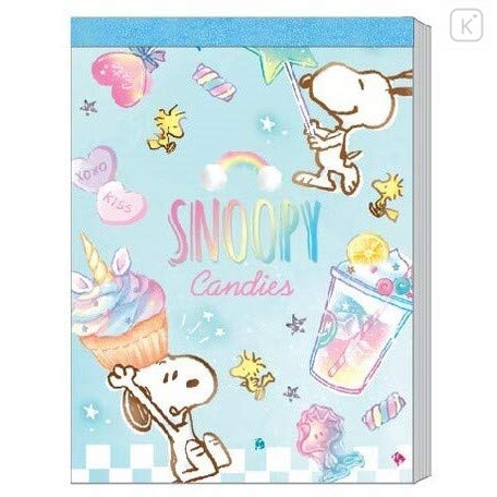 Japan Peanuts Mini Notepad - Snoopy & Candy - 1