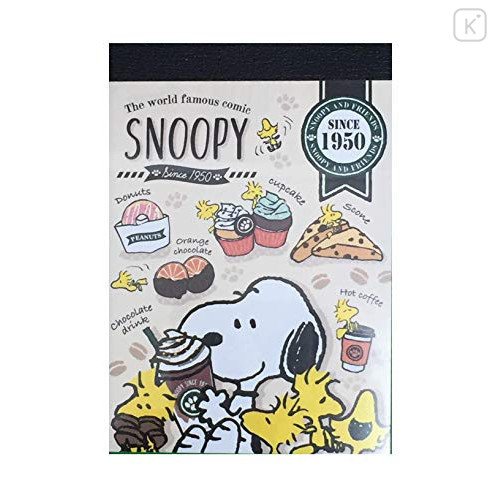 Japan Peanuts Mini Notepad - Snoopy 1950 - 1