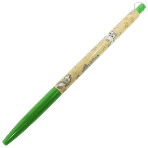 Japan Disney Slim Gel Pen - Chip & Dale / Green - 1