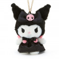 Japan Sanrio Necklace & Mascot Charm Gift Set - Kuromi - 3