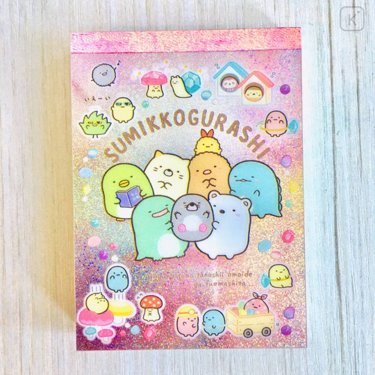 Japan San-X Mini Notepad - Sumikko Gurashi : Mogura Home B - 1