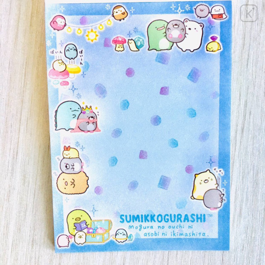 Japan San-X Mini Notepad - Sumikko Gurashi : Mogura Home B - 3