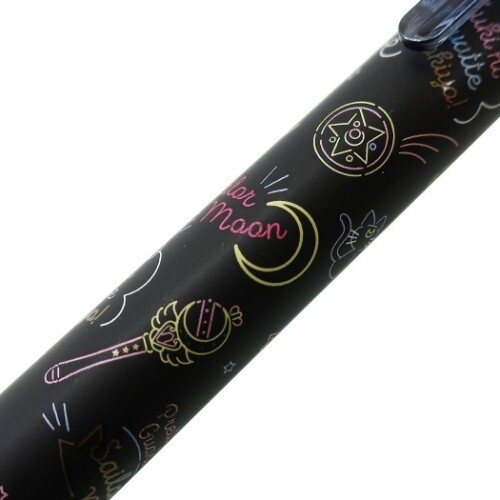 Japan Sailor Moon Hi-Tec-C Coleto 4 Color Barrel - Black - 2