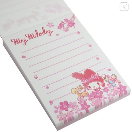 Japan Sanrio Mini Notepad - My Melody Sakura - 2