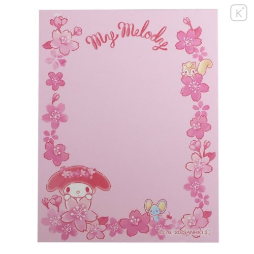 Japan Sanrio Mini Notepad - My Melody Sakura - 3
