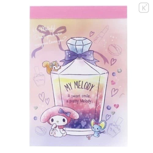 Japan Sanrio Mini Notepad - My Melody Perfume - 1