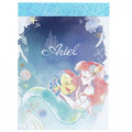 Japan Disney Mini Notepad - Little Mermaid Ariel & Flounder - 1