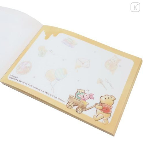 Japan Disney Mini Notepad - Winnie The Pooh - 3