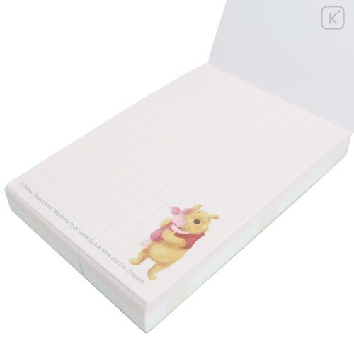 Japan Disney Mini Notepad - Winnie The Pooh & Piglet - 2