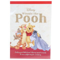 Japan Disney A6 Notepad - Winnie The Pooh & Friends - 1