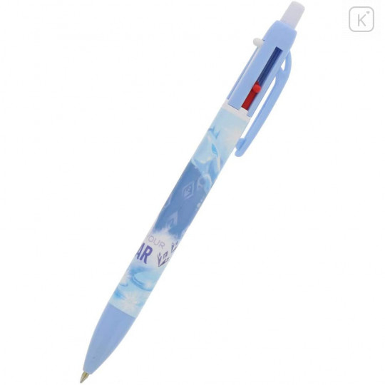 Japan Disney 2+1 Multi Color Ball Pen & Mechanical Pencil - Elsa Face Your Fear - 3