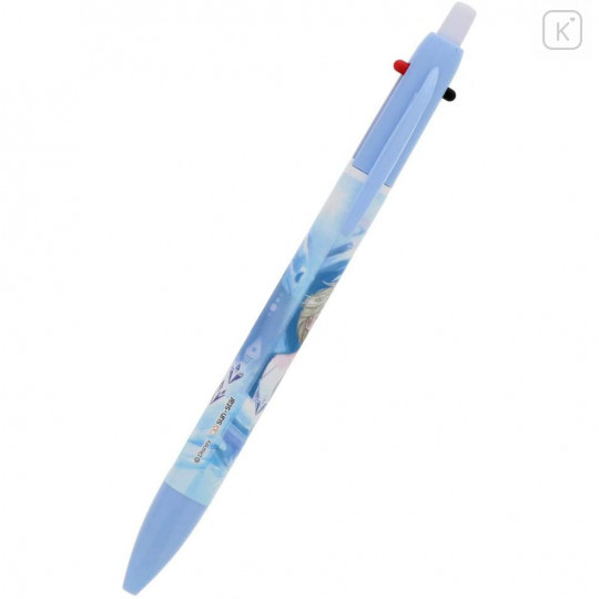 Japan Disney 2+1 Multi Color Ball Pen & Mechanical Pencil - Elsa Face Your Fear - 4