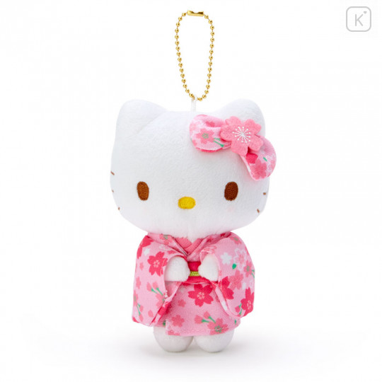 Japan Sanrio Mascot Holder - Hello Kitty / Sakura Kimono - 1