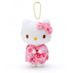 Japan Sanrio Mascot Holder - Hello Kitty / Sakura Kimono