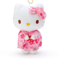 Japan Sanrio Mascot Holder - Hello Kitty / Sakura Kimono Pink - 2