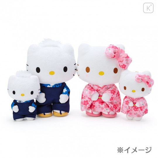 Japan Sanrio Mascot Holder - Hello Kitty / Sakura Kimono - 4