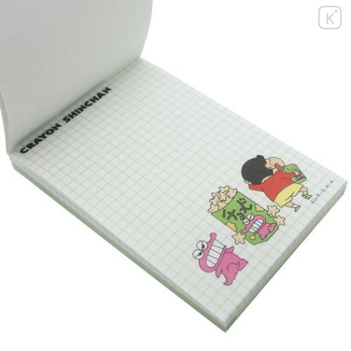 Japan Crayon Shin-chan Mini Notepad - Green - 2