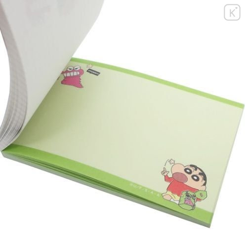 Japan Crayon Shin-chan Mini Notepad - Green - 3