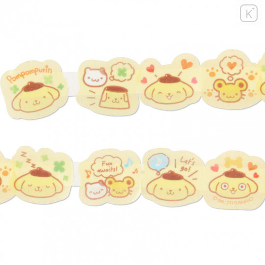 Japan Sanrio Peta Roll Washi Sticker - Pompompurin - 3