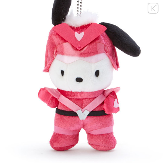 Japan Sanrio Keychain Plush - Pochacco : Hapidanbui Hero - 2