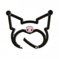 Japan Sanrio Face Frame Key Chain - Kuromi - 3