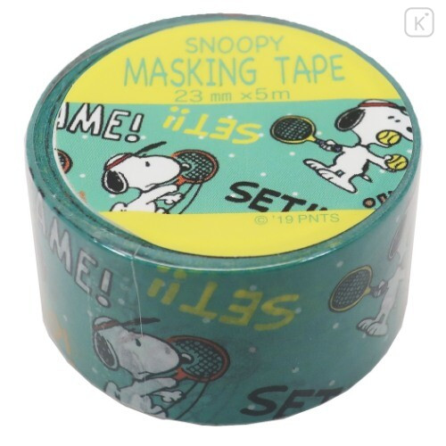 Japan Peanuts Washi Paper Masking Tape - Snoopy Tennis - 1