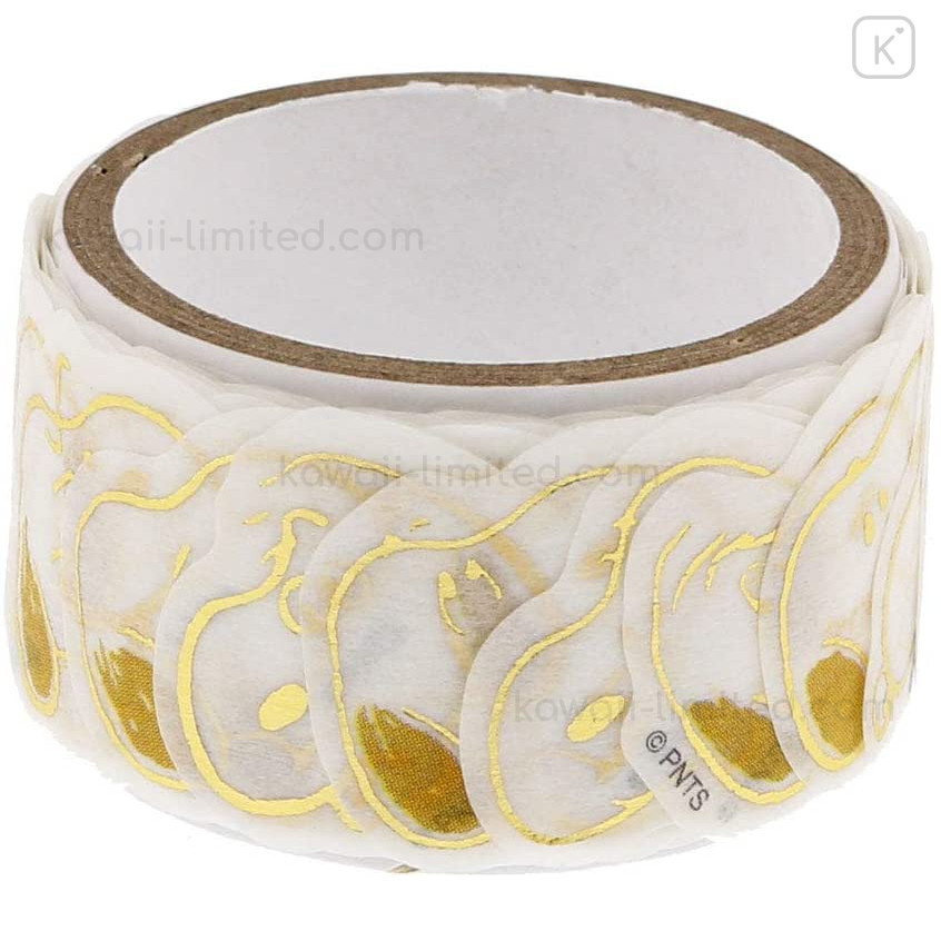 Japan Peanuts Peripetta Roll Sticker - Snoopy Gold Foil | Kawaii Limited