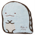 Japan San-X Die-cut Jacquard Mini Towel - Sumikko Gurashi : Tokage Dinosaur Lizard - 1