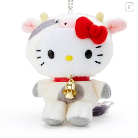 Japan Sanrio Year of the Ox Keychain Plush - Hello Kitty - 2