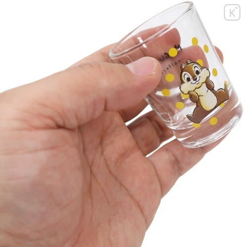 Japan Disney Mini Glass Tumbler - Chip - 3