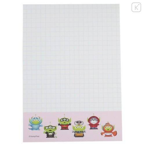 Japan Disney A6 Notepad - Toy Story Little Green Men Cosplay - 4