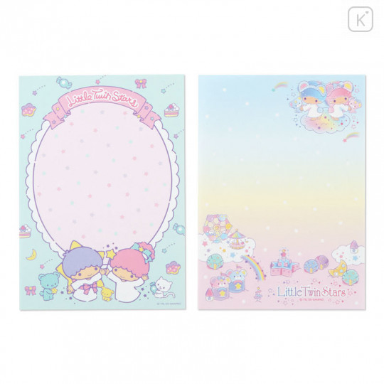 Japan Sanrio A6 Notepad Set - Little Twin Stars - 4