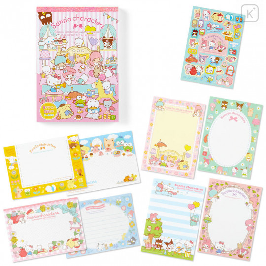 Japan Sanrio A6 Notepad Set - Sanrio Family - 2