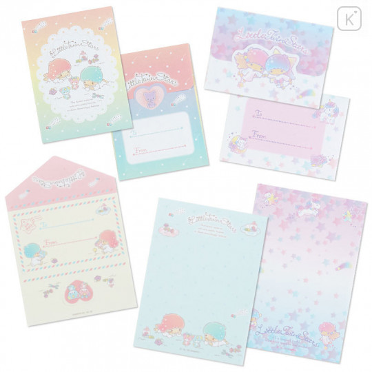 Japan Sanrio Mini Letter Set - Little Twin Stars - 2